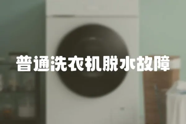 普通洗衣機脫水故障
