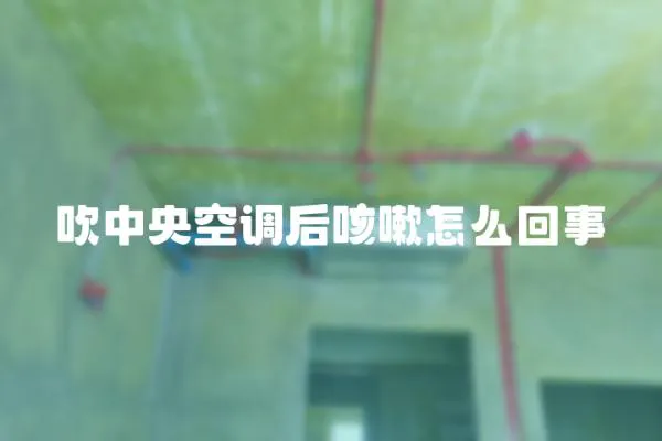 吹中央空調(diào)后咳嗽怎么回事