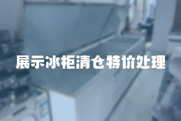展示冰柜清倉特價處理
