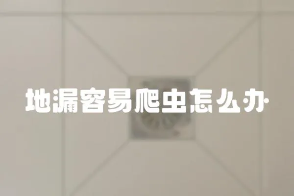 地漏容易爬蟲怎么辦