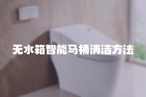 無水箱智能馬桶清潔方法