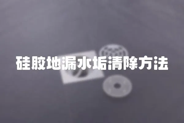 硅膠地漏水垢清除方法