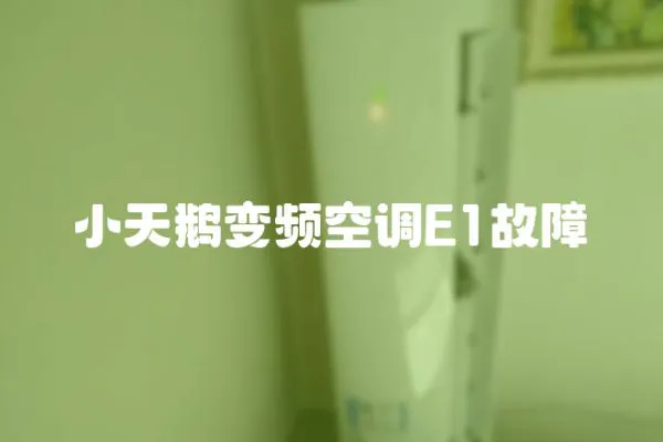 小天鵝變頻空調E1故障