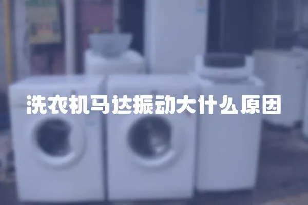 洗衣機馬達振動大什么原因
