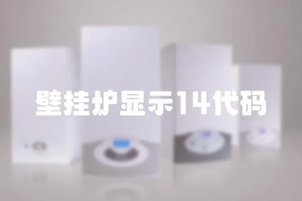 壁掛爐顯示14代碼