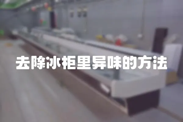 去除冰柜里異味的方法