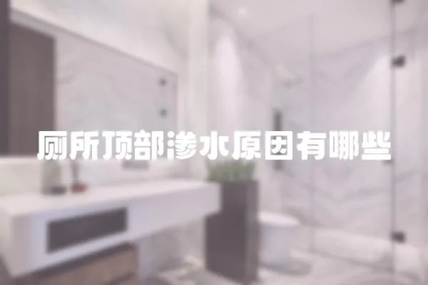 廁所頂部滲水原因有哪些