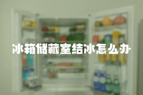 冰箱儲藏室結冰怎么辦