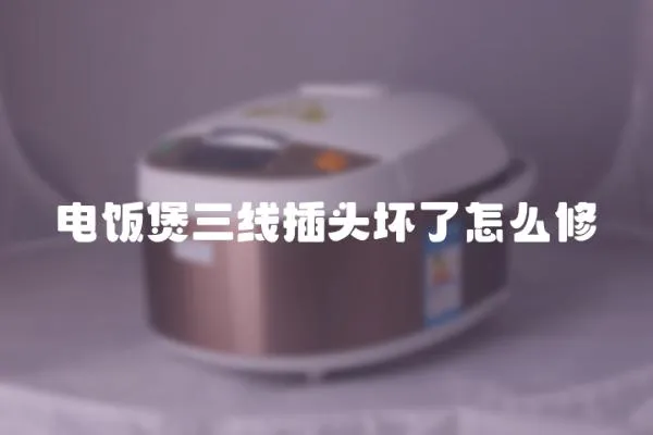電飯煲三線插頭壞了怎么修