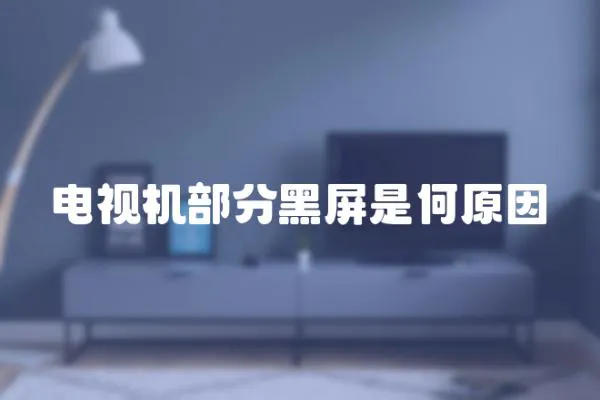 電視機部分黑屏是何原因