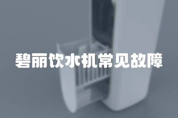 碧麗飲水機常見故障