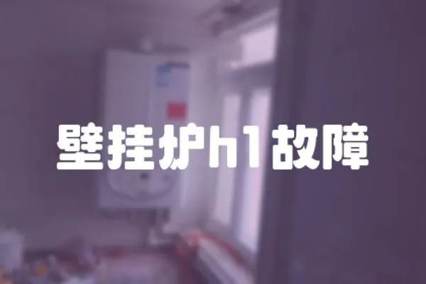 壁掛爐h1故障
