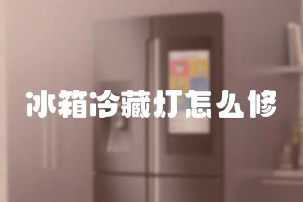 冰箱冷藏燈怎么修
