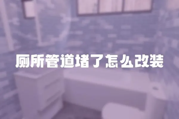 廁所管道堵了怎么改裝