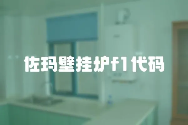 佐瑪壁掛爐f1代碼