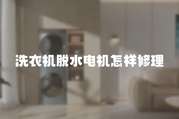 洗衣機脫水電機怎樣修理