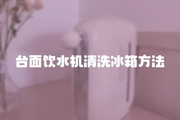 臺面飲水機清洗冰箱方法