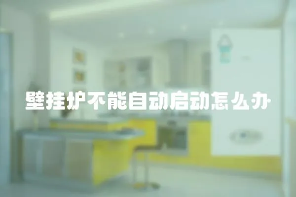 壁掛爐不能自動啟動怎么辦