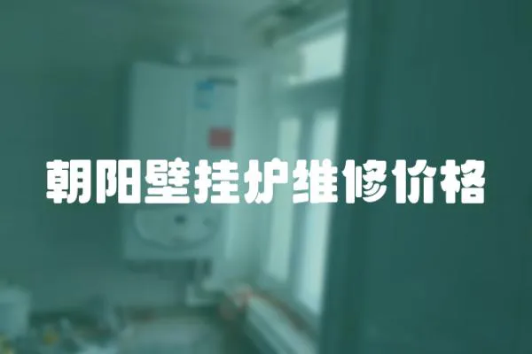 朝陽壁掛爐維修價格