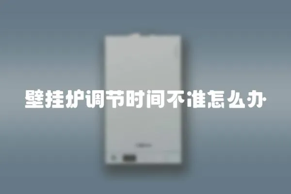 壁掛爐調(diào)節(jié)時間不準怎么辦