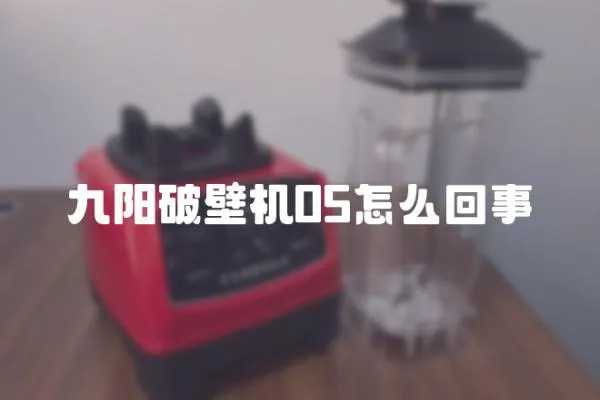 九陽破壁機05怎么回事