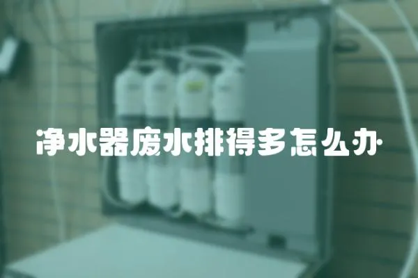 凈水器廢水排得多怎么辦