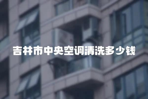 吉林市中央空調(diào)清洗多少錢