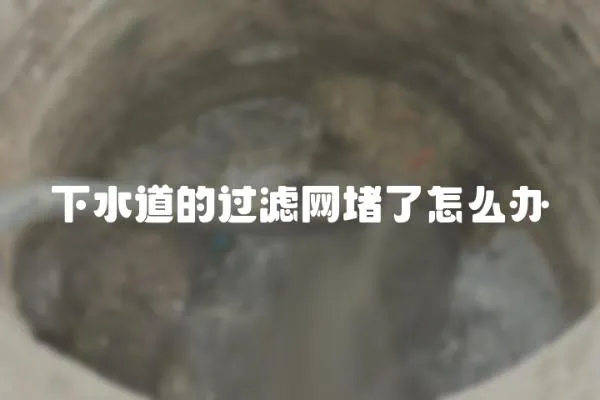 下水道的過濾網堵了怎么辦