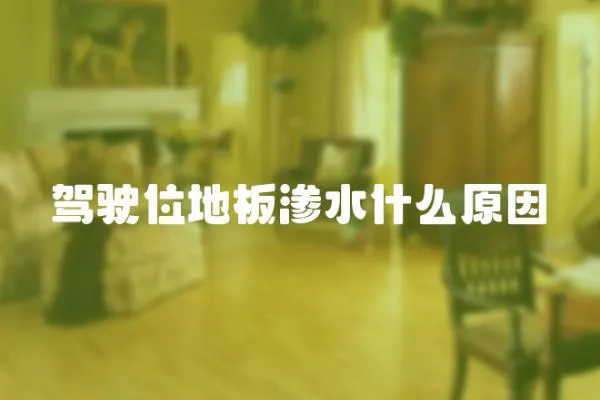 駕駛位地板滲水什么原因