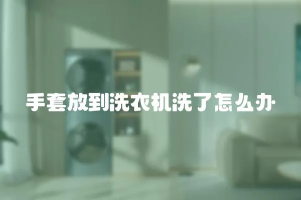 手套放到洗衣機洗了怎么辦