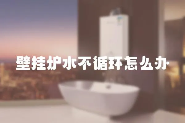 壁掛爐水不循環怎么辦