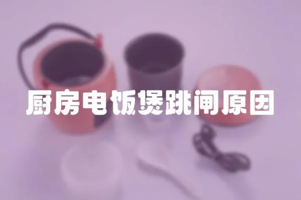 廚房電飯煲跳閘原因