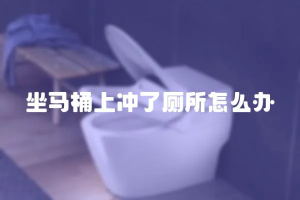 坐馬桶上沖了廁所怎么辦