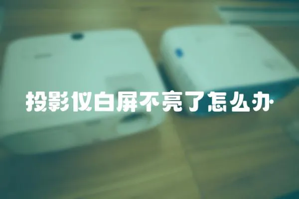 投影儀白屏不亮了怎么辦
