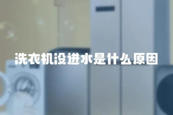 洗衣機沒進水是什么原因