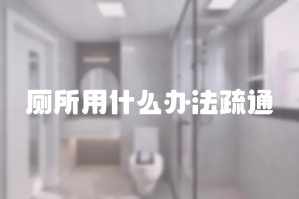 廁所用什么辦法疏通