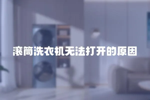 滾筒洗衣機無法打開的原因