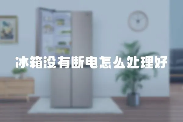 冰箱沒有斷電怎么處理好