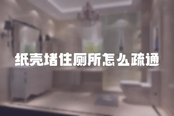 紙殼堵住廁所怎么疏通