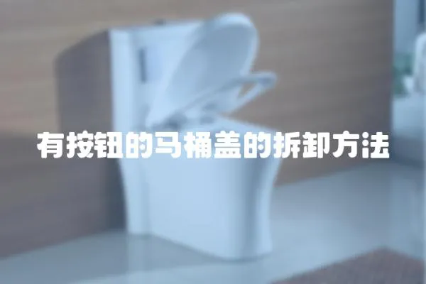 有按鈕的馬桶蓋的拆卸方法