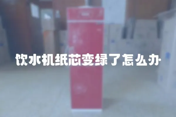 飲水機紙芯變綠了怎么辦