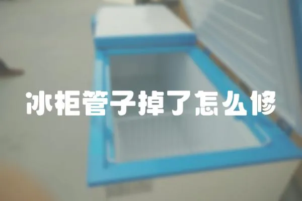 冰柜管子掉了怎么修