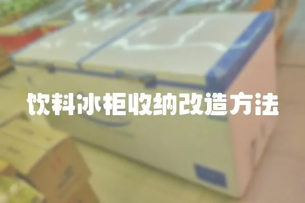 飲料冰柜收納改造方法