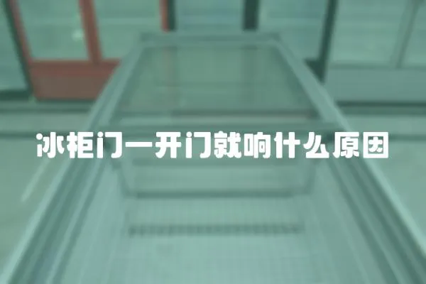 冰柜門一開門就響什么原因