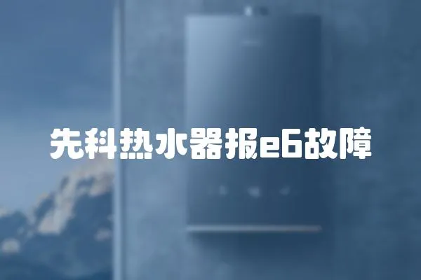 先科熱水器報e6故障
