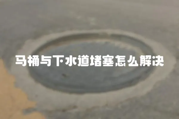 馬桶與下水道堵塞怎么解決