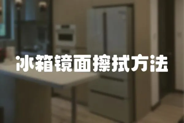 冰箱鏡面擦拭方法