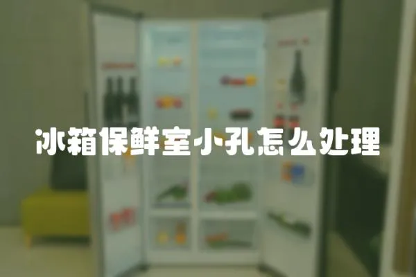 冰箱保鮮室小孔怎么處理
