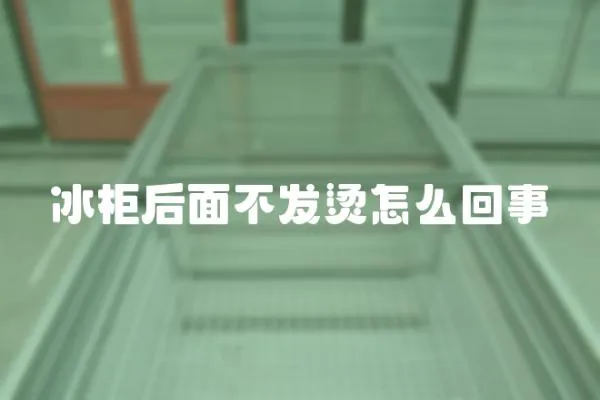 冰柜后面不發燙怎么回事