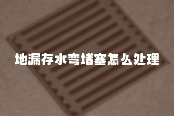 地漏存水彎堵塞怎么處理